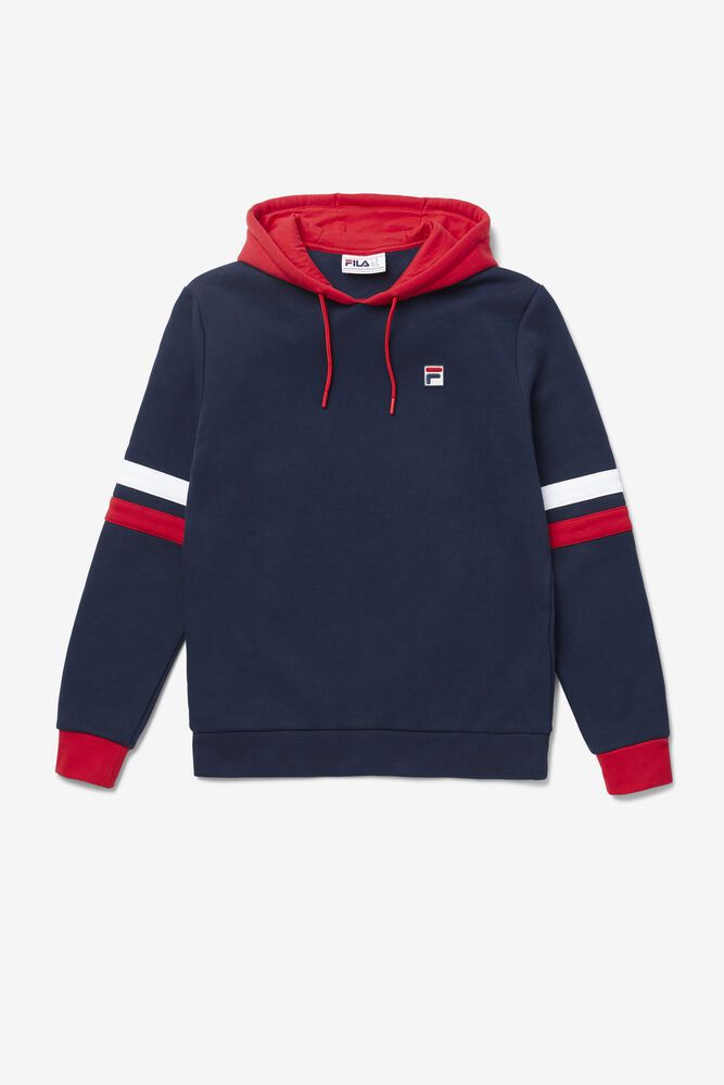 Fila Hurley Navy Hoodie Mens - NZ 95824-YNES